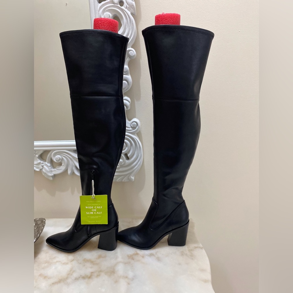 GIANNI BINI over the knee leather boots size 6M